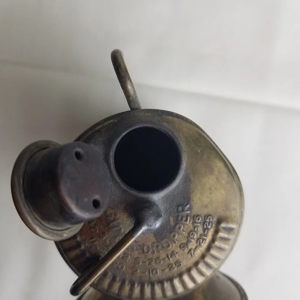 Antique Brass Miner s Lamp Oil Lantern Vintage‎ Industrial Shanklin mfg